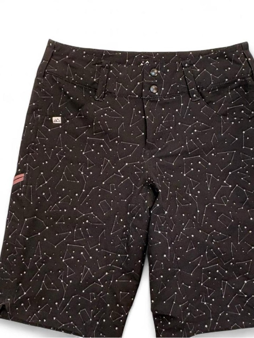 Women’s Black Constellation Print Shorts